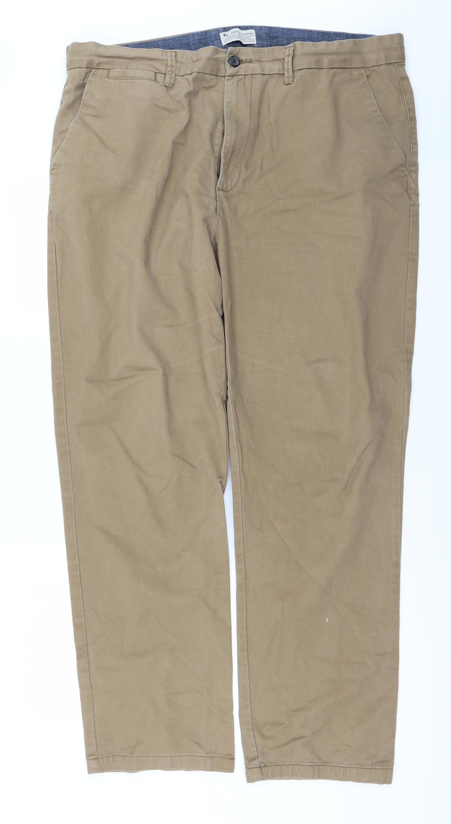 TU Mens Brown   Trousers  Size 40 in L32 in
