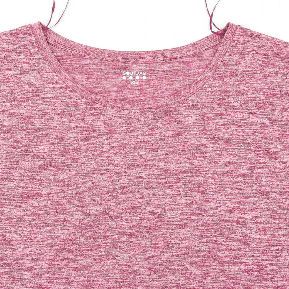 soulux  Womens Pink   Basic T-Shirt Size L