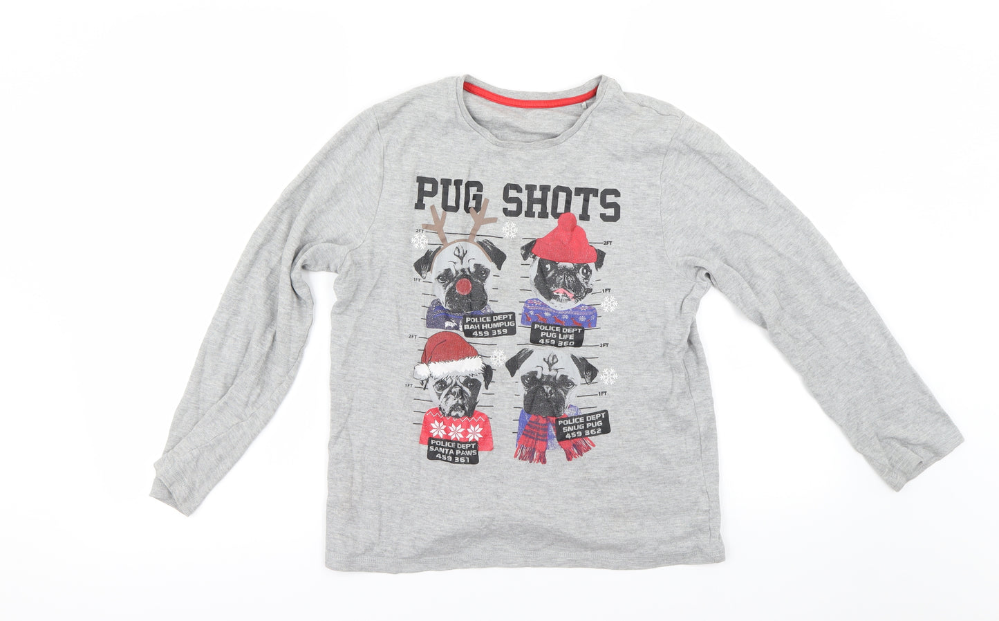 George Boys Grey   Basic T-Shirt Size 12-13 Years