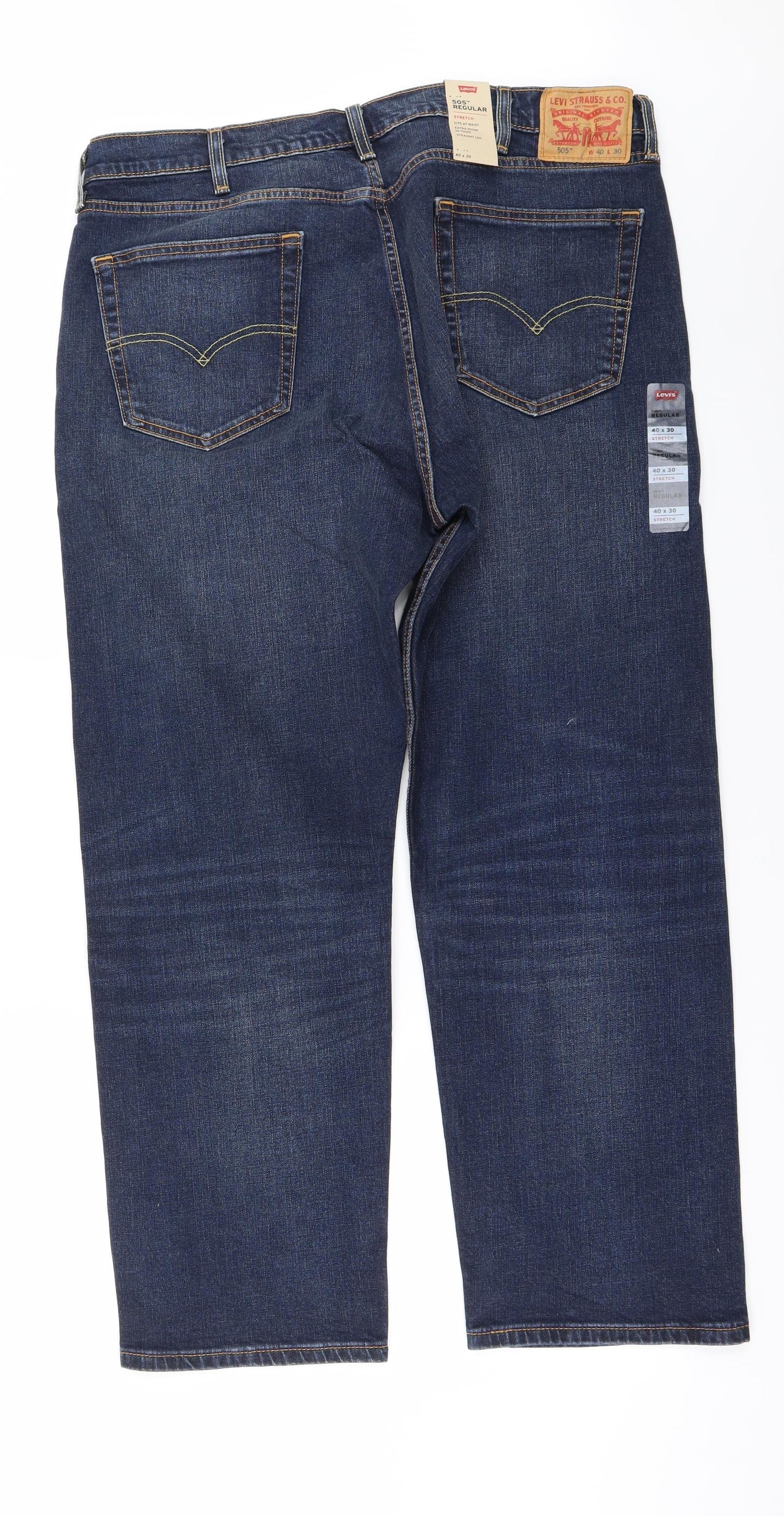 Levi's Mens Blue   Straight Jeans Size 40 in L30 in