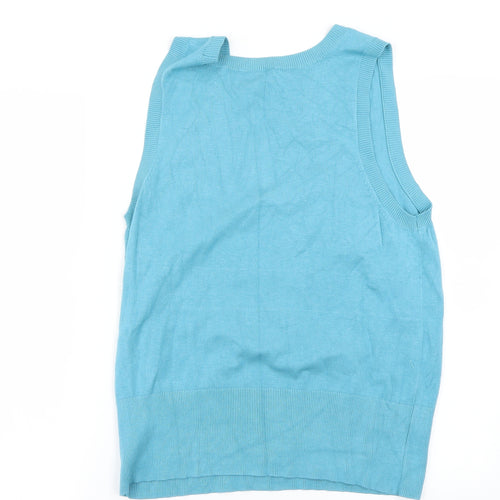Wallis Womens Blue   Basic T-Shirt Size 18