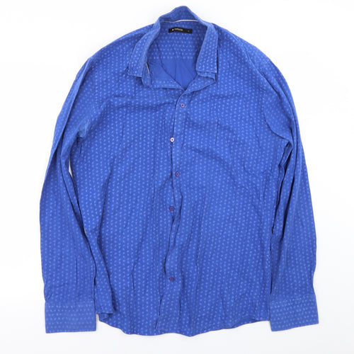 Defacto  Mens Blue    Button-Up Size L