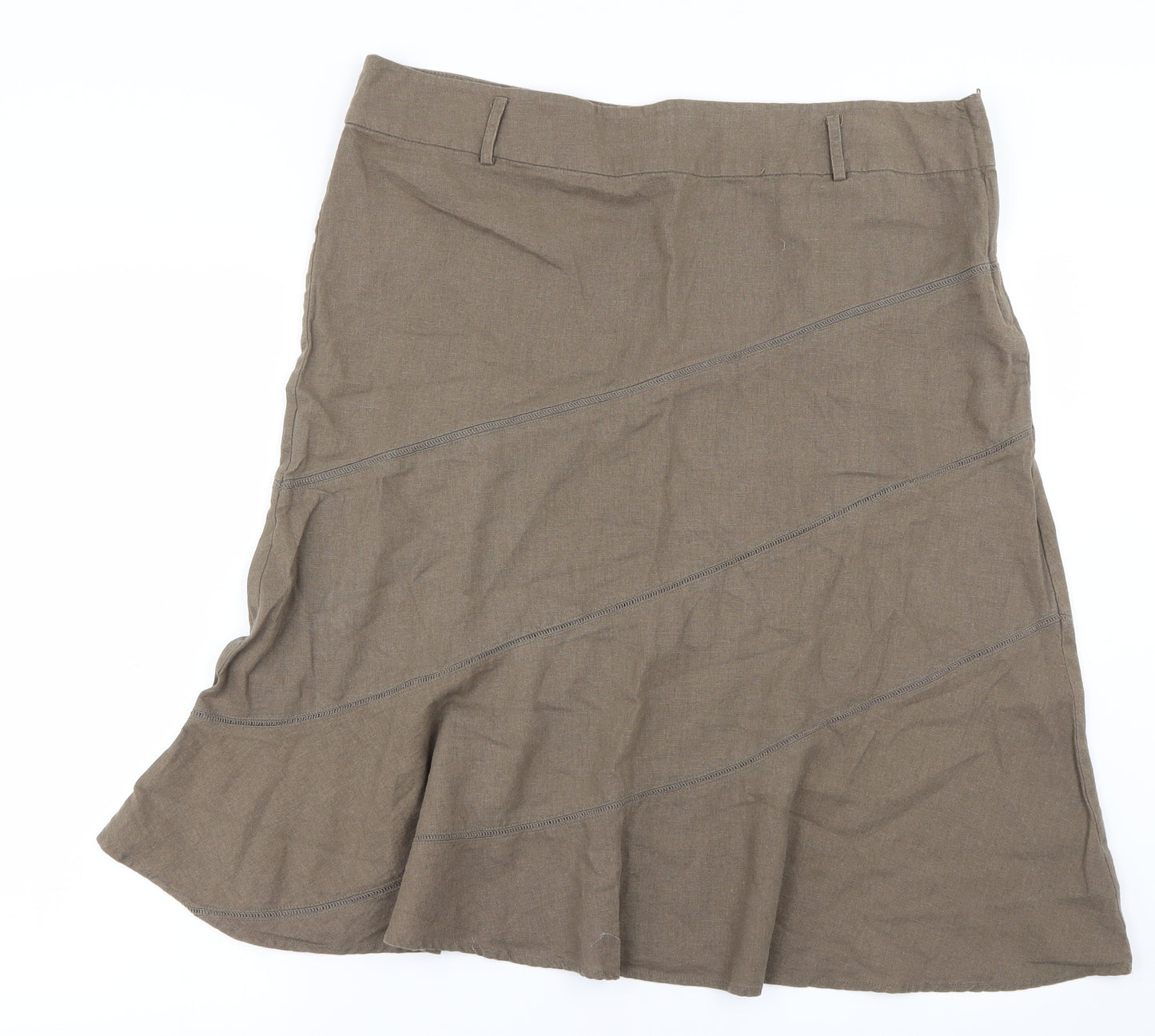 New Look Womens Brown   A-Line Skirt Size 16