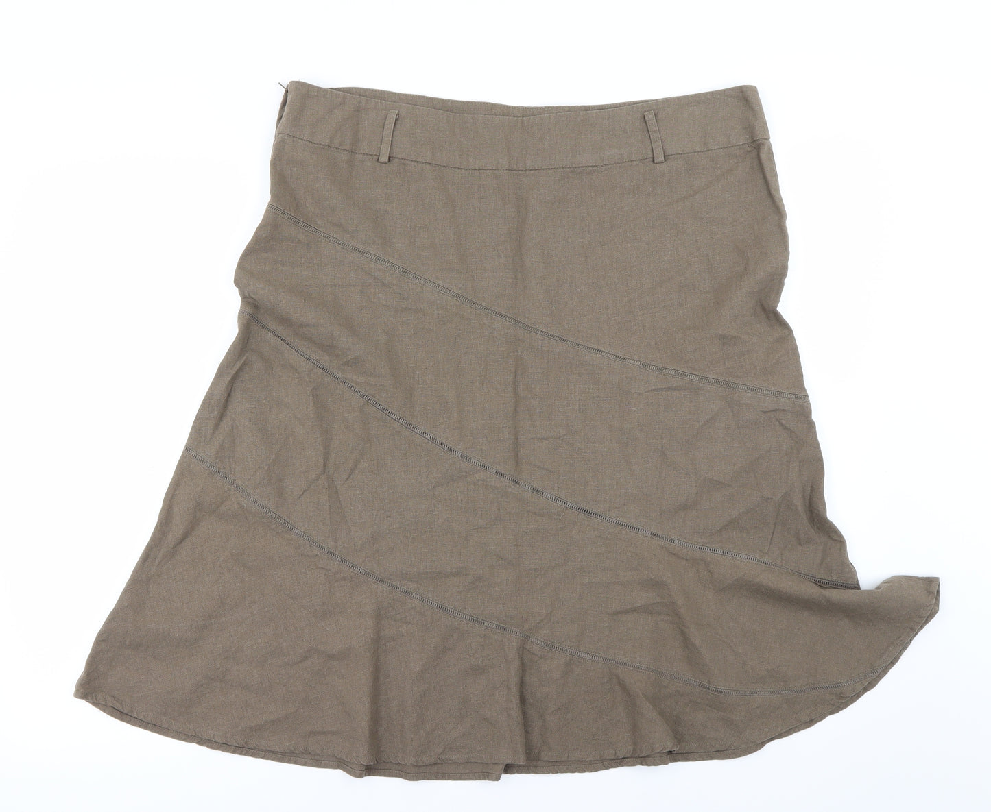 New Look Womens Brown   A-Line Skirt Size 16