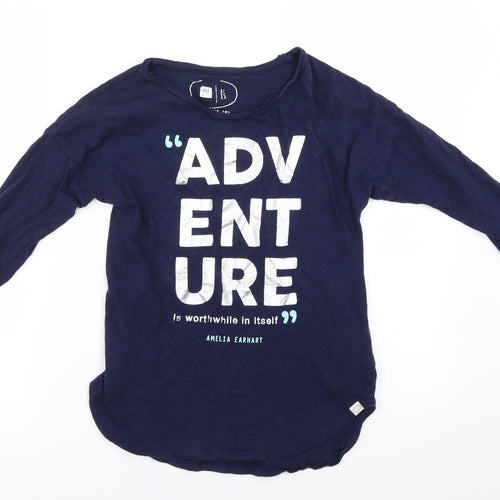 Gap Girls Blue   Basic T-Shirt Size 8 Years