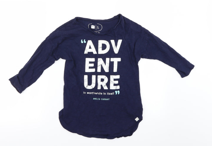 Gap Girls Blue Basic T-Shirt Size 8 Years