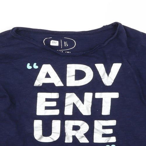 Gap Girls Blue   Basic T-Shirt Size 8 Years