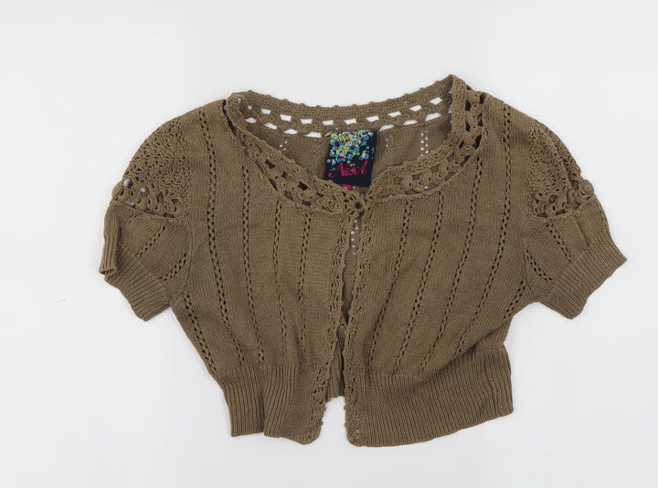 NEXT Girls Brown   Cardigan Jumper Size 10 Years