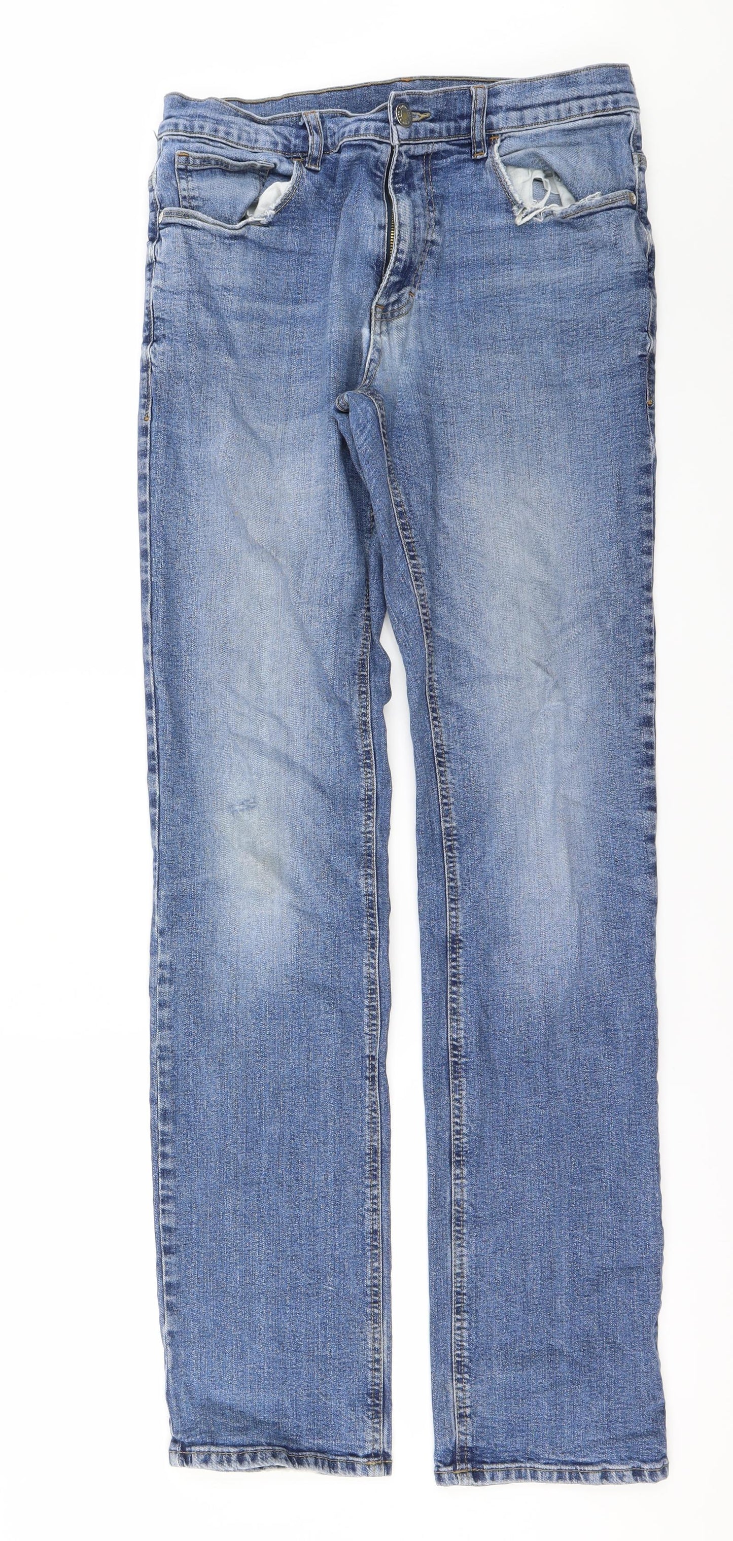 Preworn Mens Blue   Straight Jeans Size 32 in L34 in