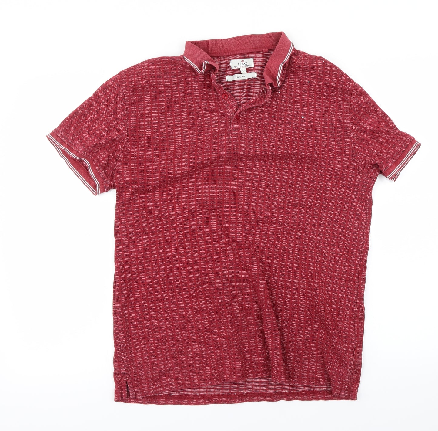 NEXT Mens Red    Polo Size L