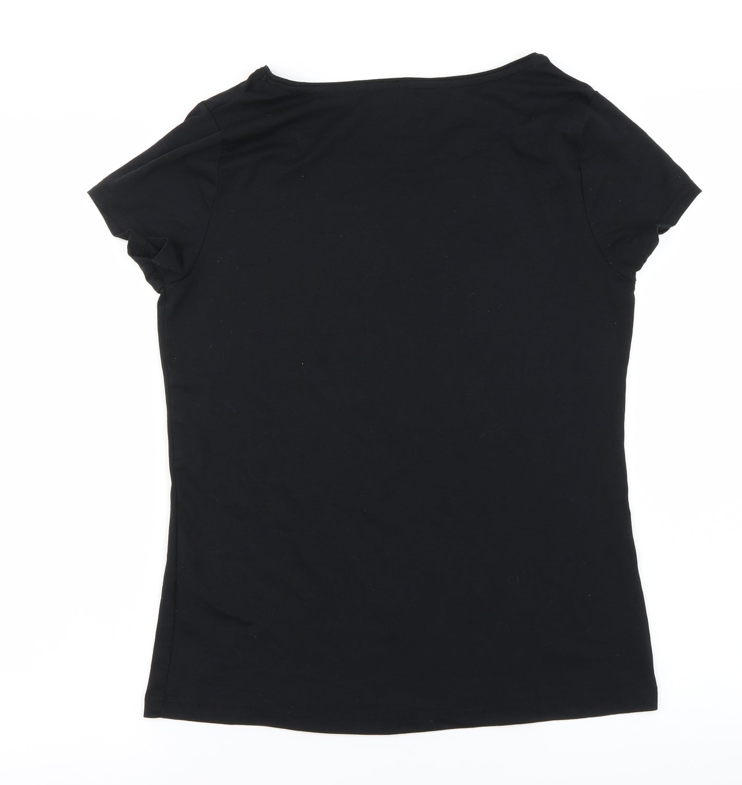 George Womens Black   Basic T-Shirt Size 12