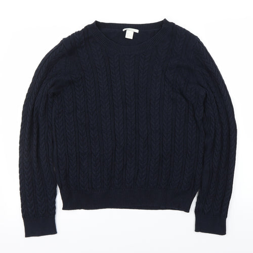 H&M Mens Blue   Pullover Jumper Size L