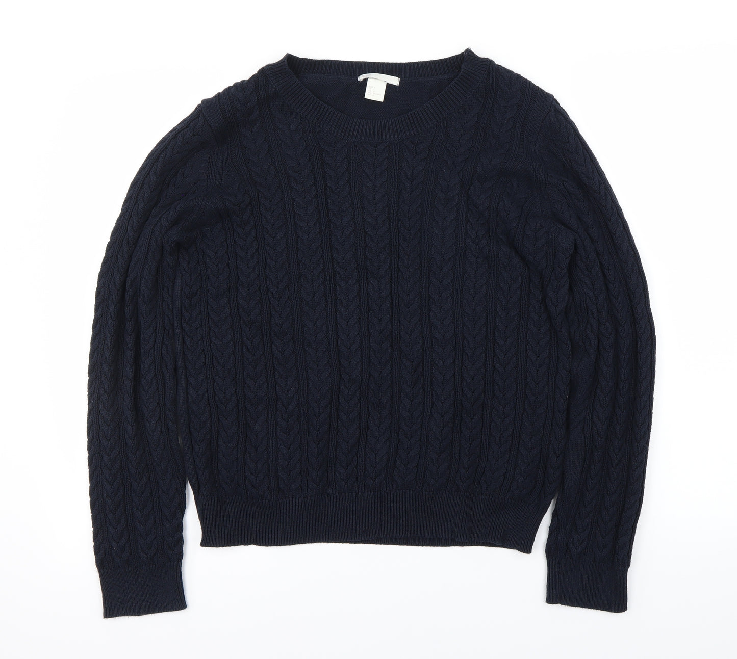 H&M Mens Blue   Pullover Jumper Size L