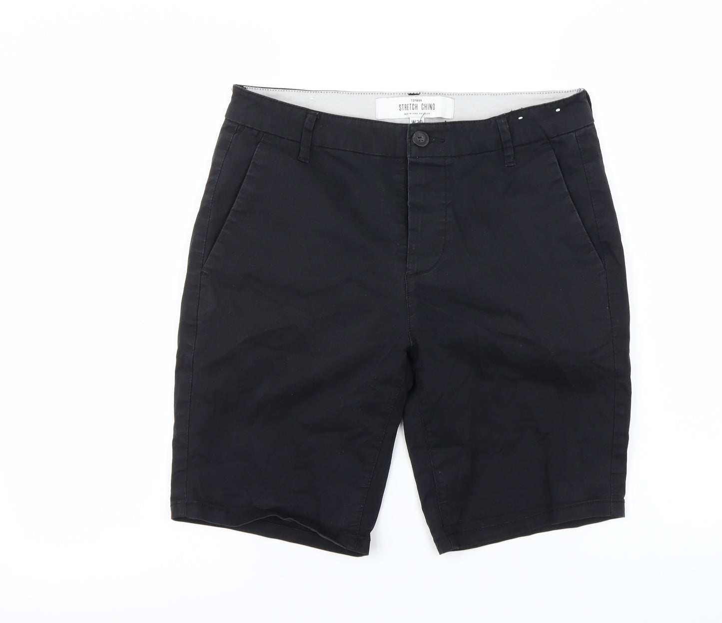 Topman Mens Black   Chino Shorts Size 30 in