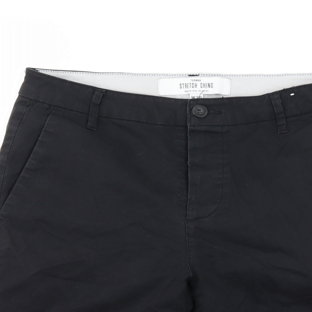 Topman Mens Black   Chino Shorts Size 30 in