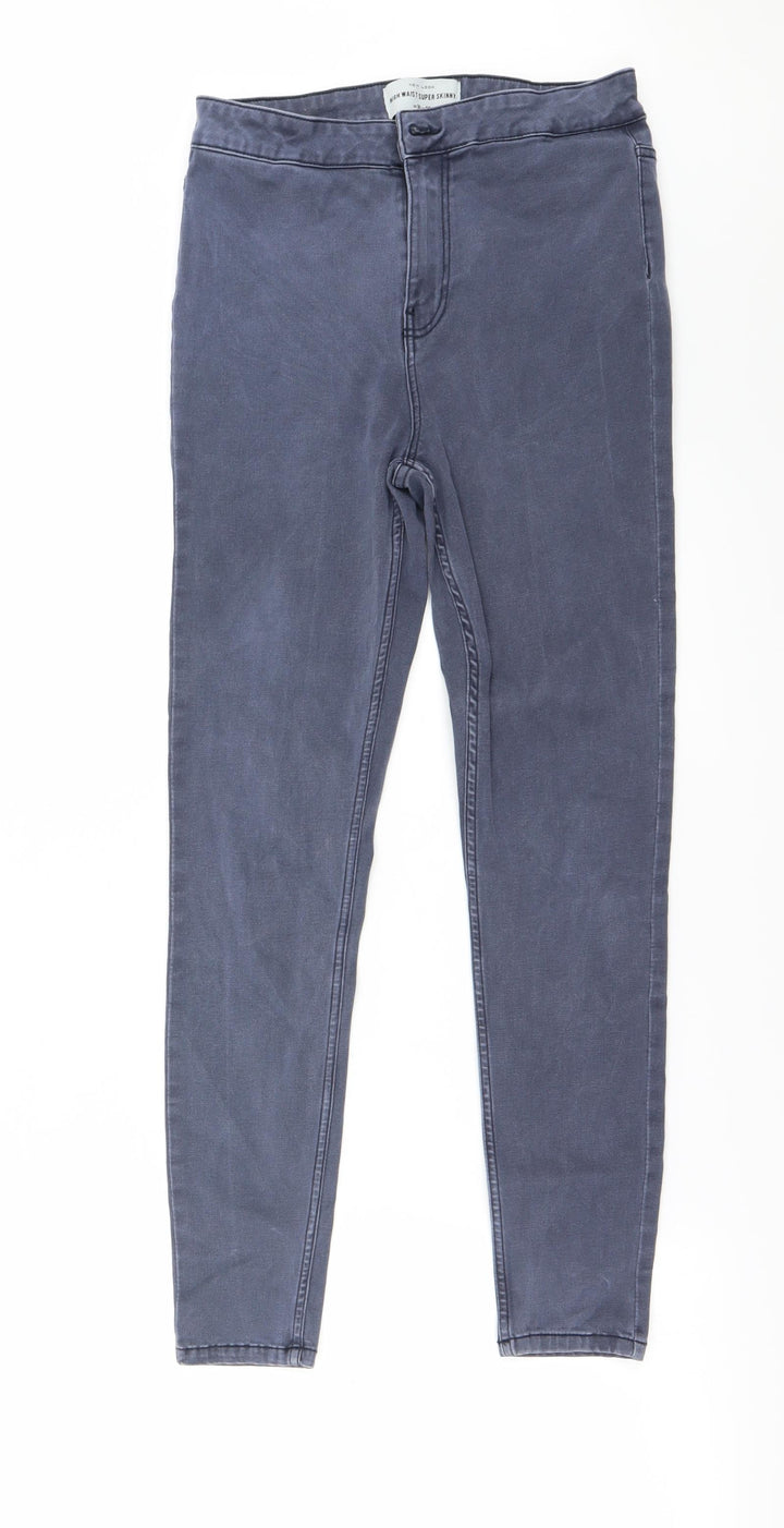 New Look Womens Blue Skinny Jeans Size 10 L24 in