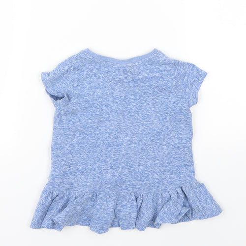 NEXT Girls Blue  Jersey Basic T-Shirt Size 9-12 Months
