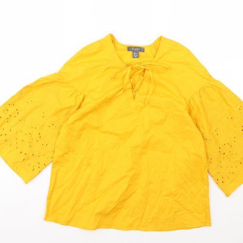Primark Womens Yellow   Basic T-Shirt Size 8