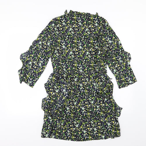 Zara Womens Multicoloured Floral  A-Line  Size M
