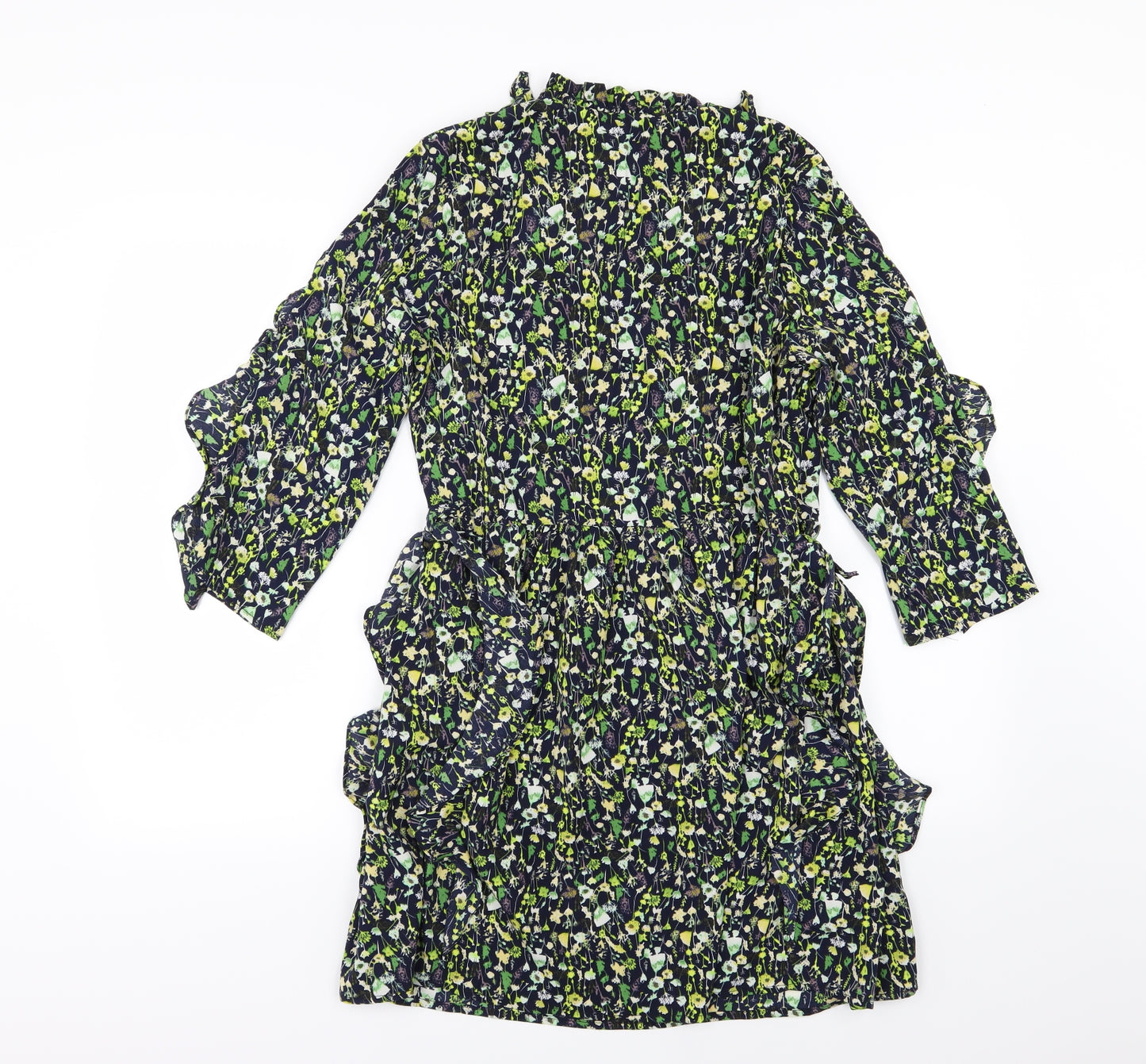 Zara Womens Multicoloured Floral  A-Line  Size M