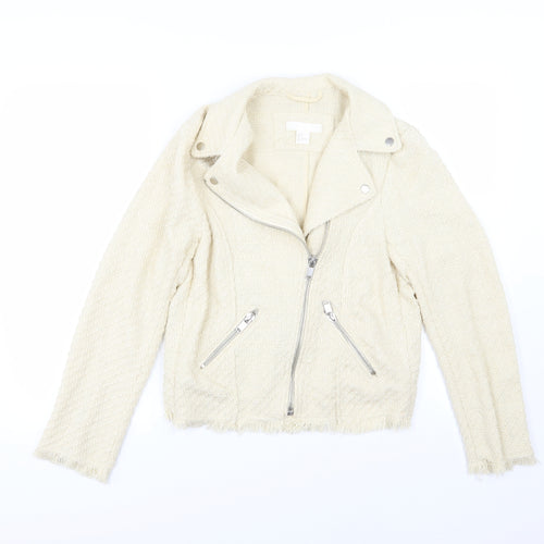 H&M Womens Ivory   Jacket  Size 8