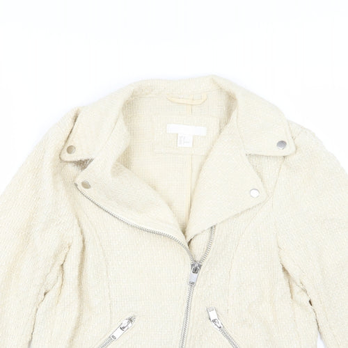 H&M Womens Ivory   Jacket  Size 8