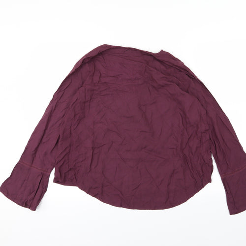 Nutmeg Womens Purple   Basic Blouse Size 10