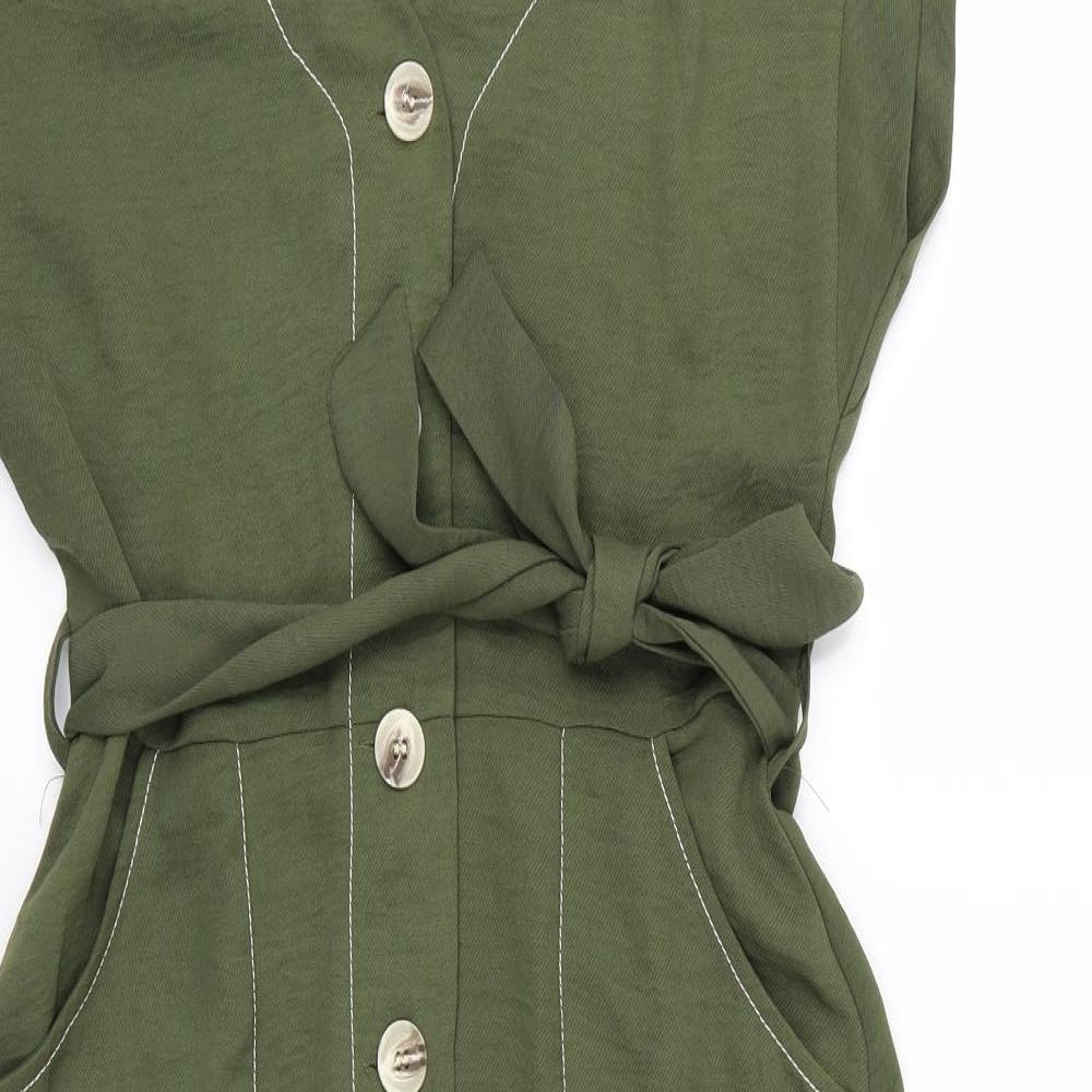 Primark Womens Green   Shirt Dress  Size 10
