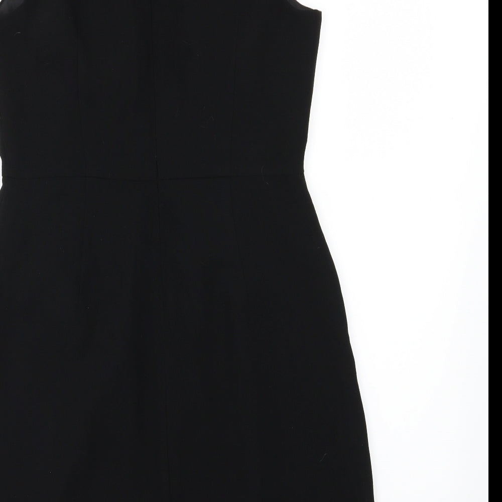 Oasis Womens Black Floral  Pencil Dress  Size 10