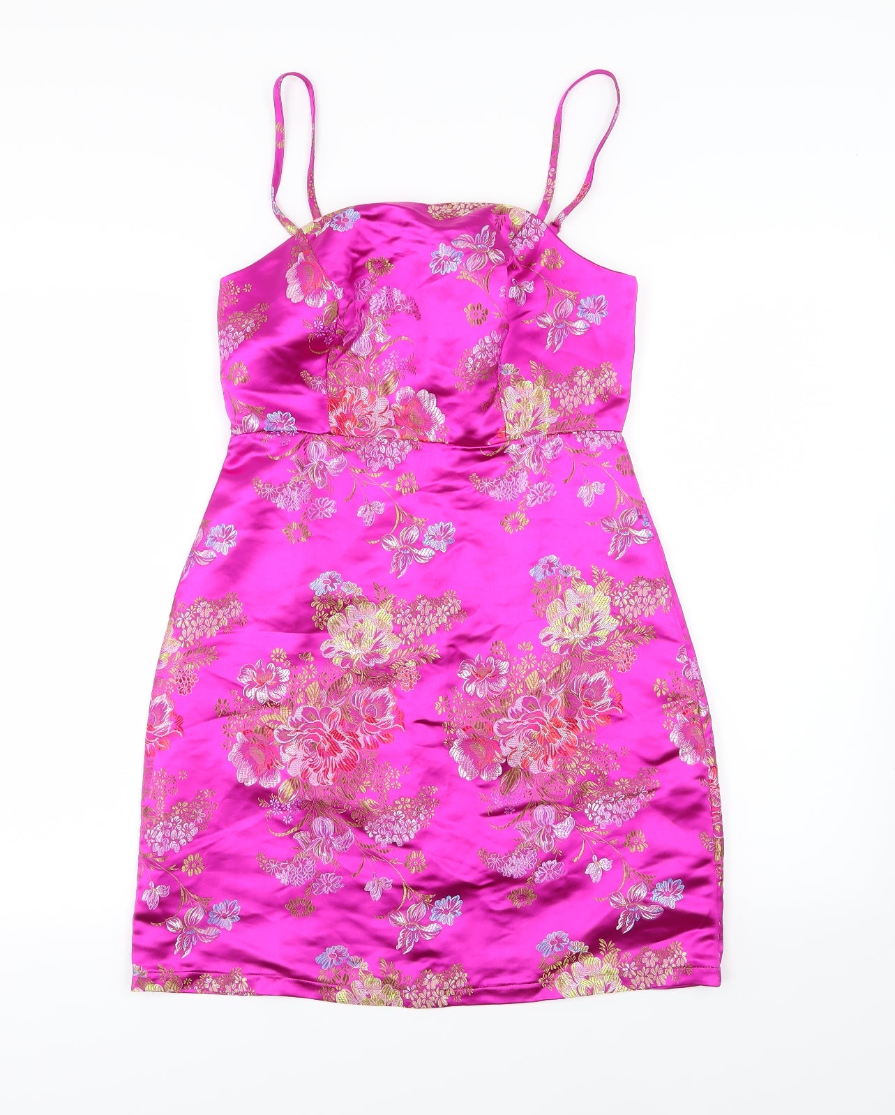 New Look Womens Pink Floral  Mini  Size 8
