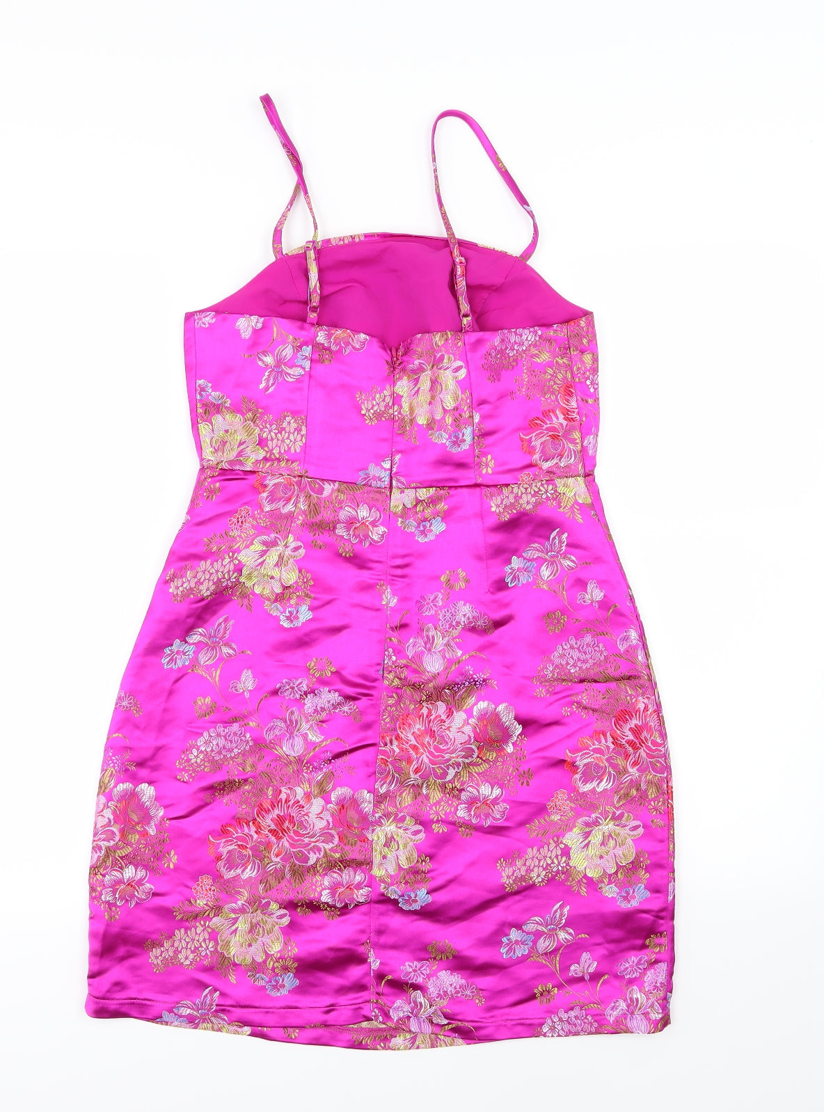 New Look Womens Pink Floral  Mini  Size 8