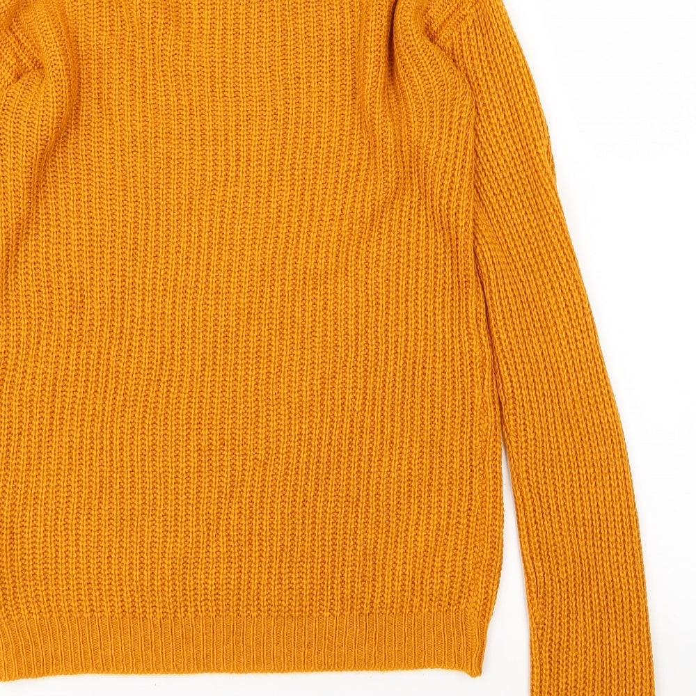Papaya Womens Brown  Knit Pullover Jumper Size 8