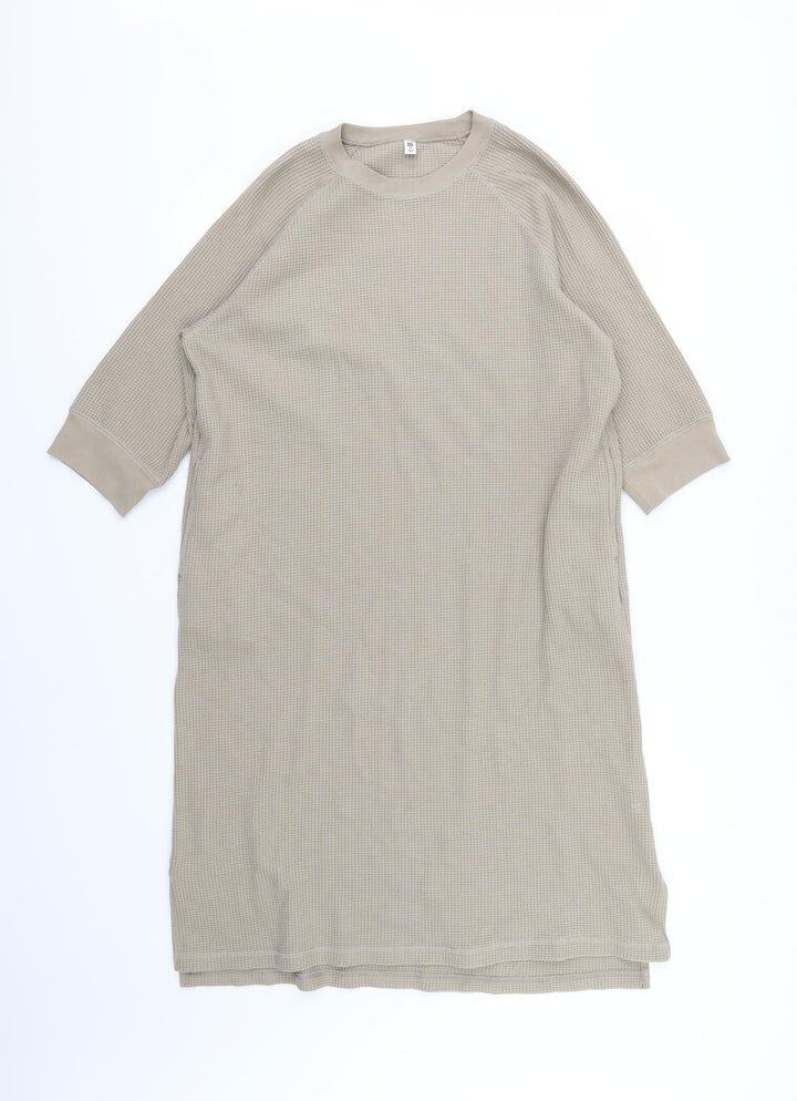 Uniqlo Girls Brown  Jersey T-Shirt Dress  Size 13 Years