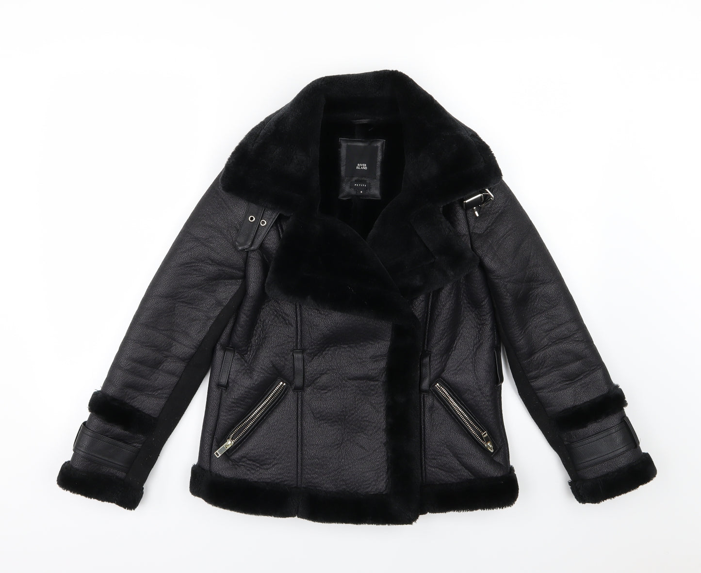 River Island Womens Black   Jacket  Size 8