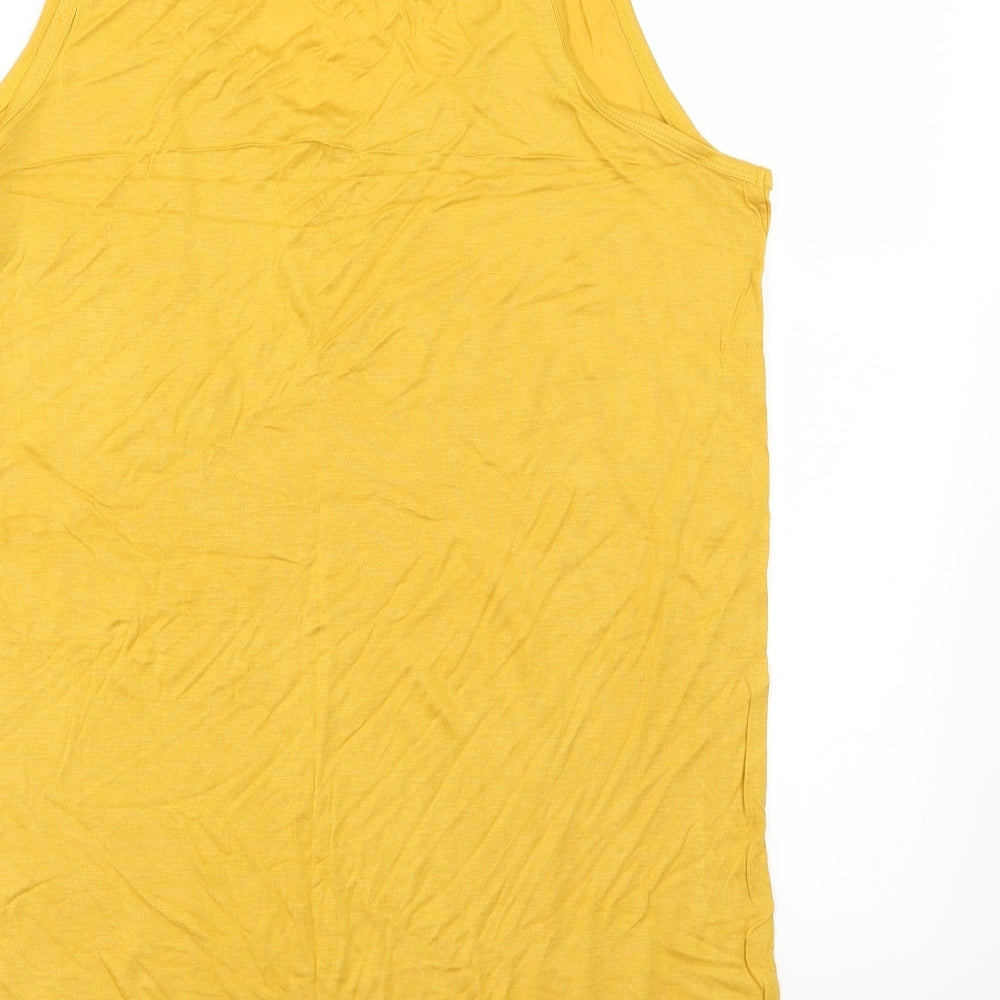 Pep&Co Womens Yellow   Basic Tank Size 18