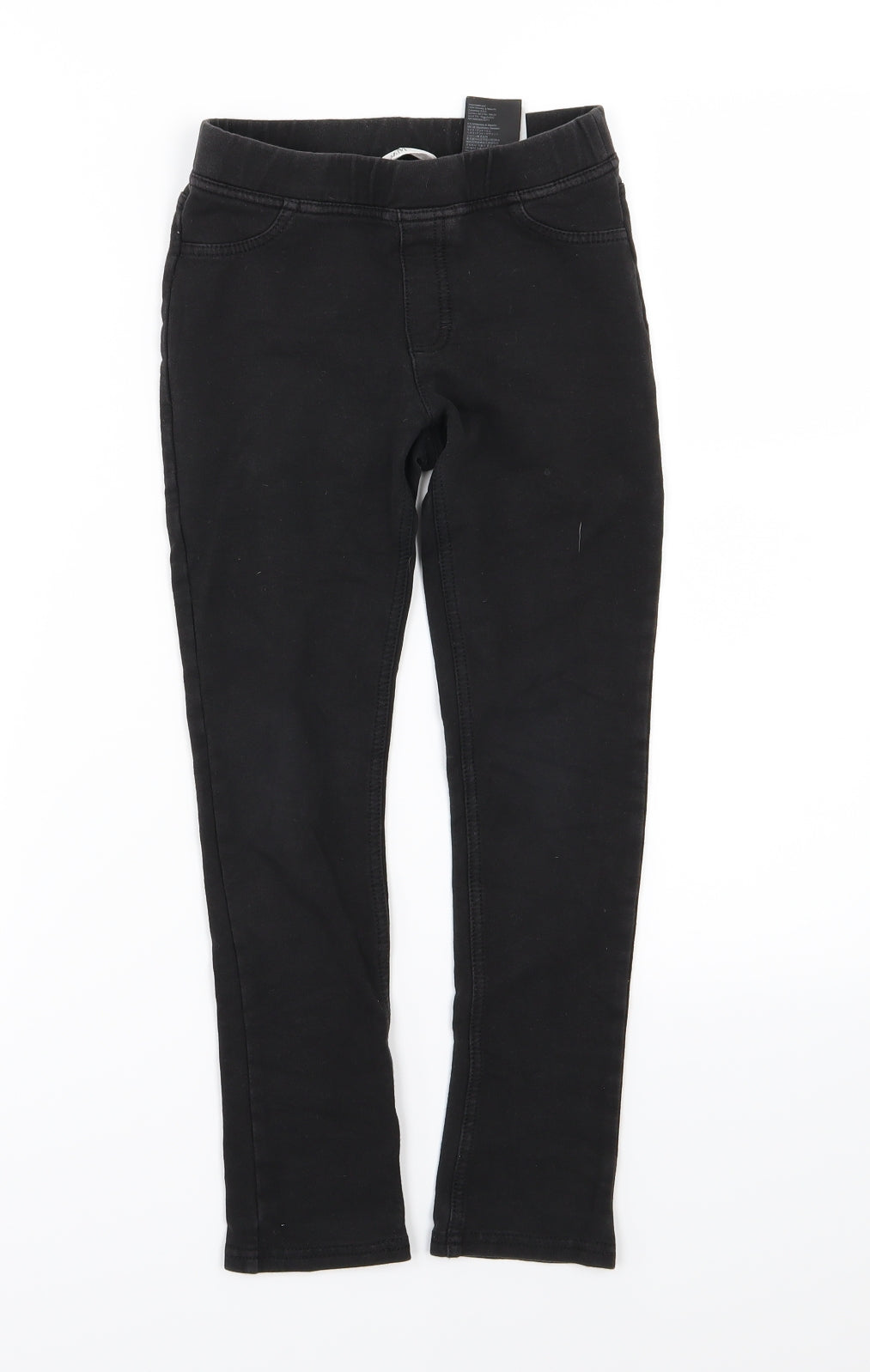 H&M Girls Black  Denim Jegging Jeans Size 9-10 Years