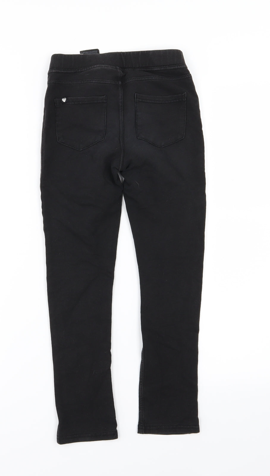 H&M Girls Black  Denim Jegging Jeans Size 9-10 Years