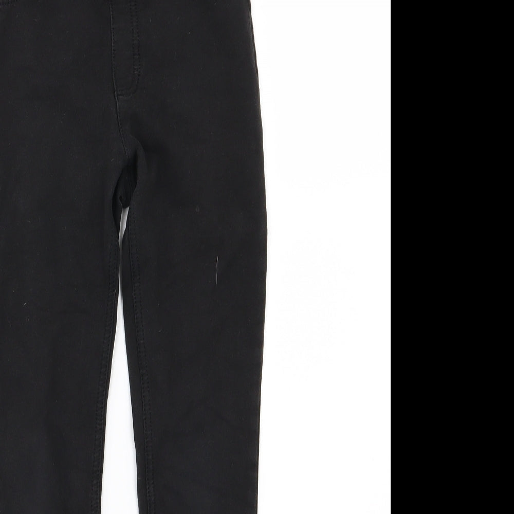 H&M Girls Black  Denim Jegging Jeans Size 9-10 Years