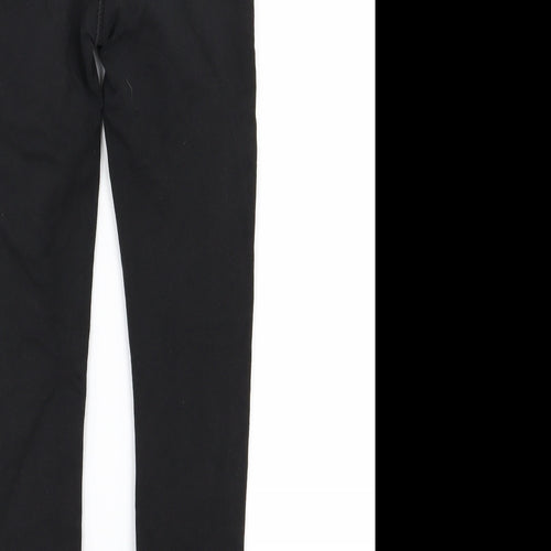 H&M Girls Black  Denim Jegging Jeans Size 9-10 Years