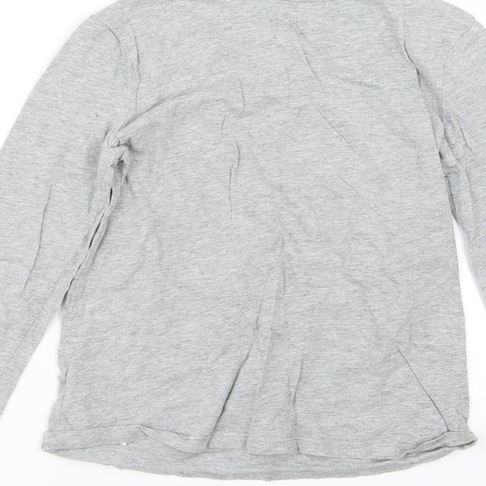 Gap Girls Grey  Jersey Basic T-Shirt Size 8-9 Years  - Rainbow