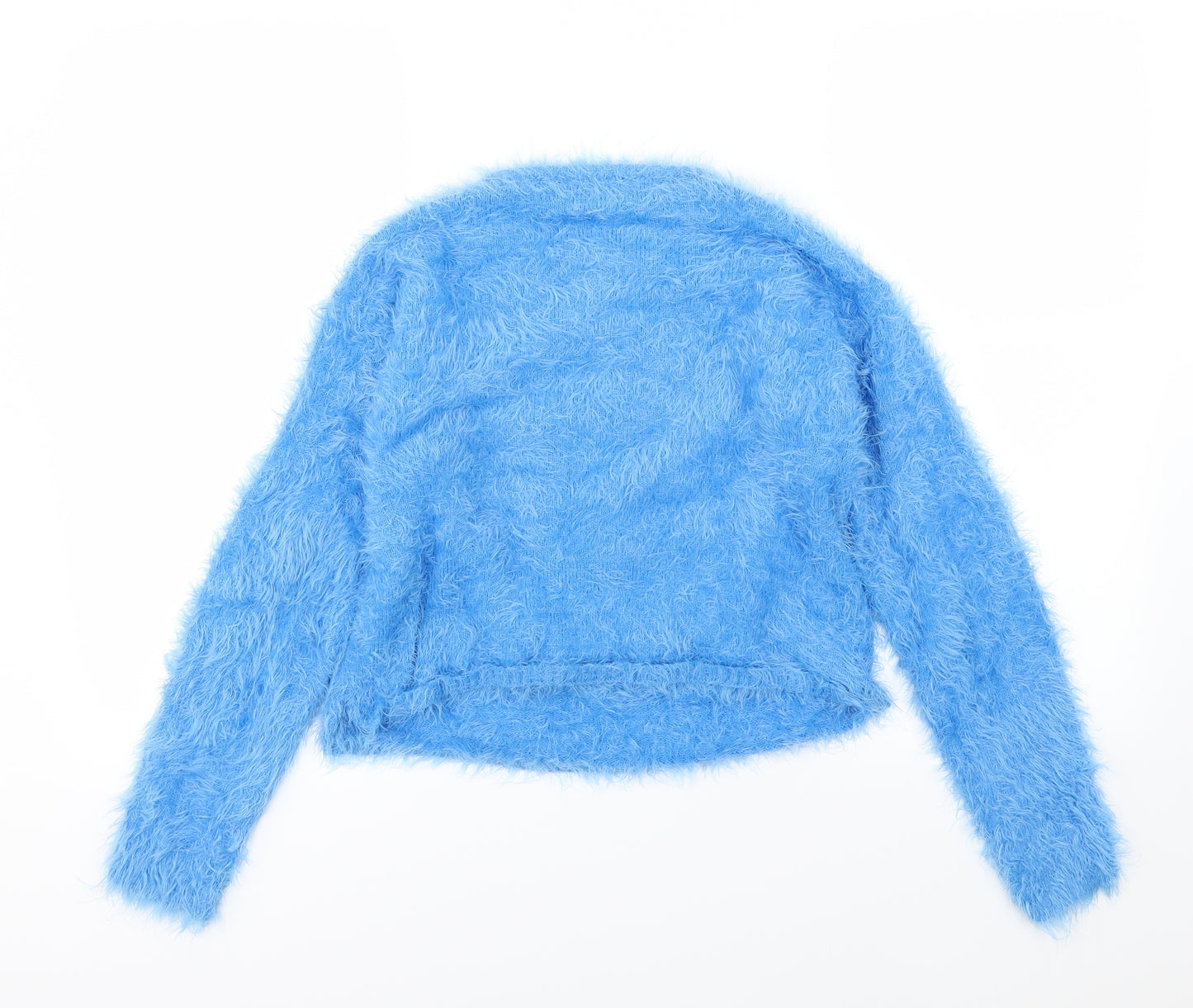 Marks and Spencer Girls Blue  Knit Pullover Jumper Size 13-14 Years  - Hello
