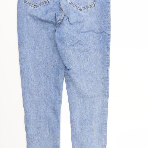 PRETTYLITTLETHING Womens Blue  Denim Skinny Jeans Size 12 L30 in