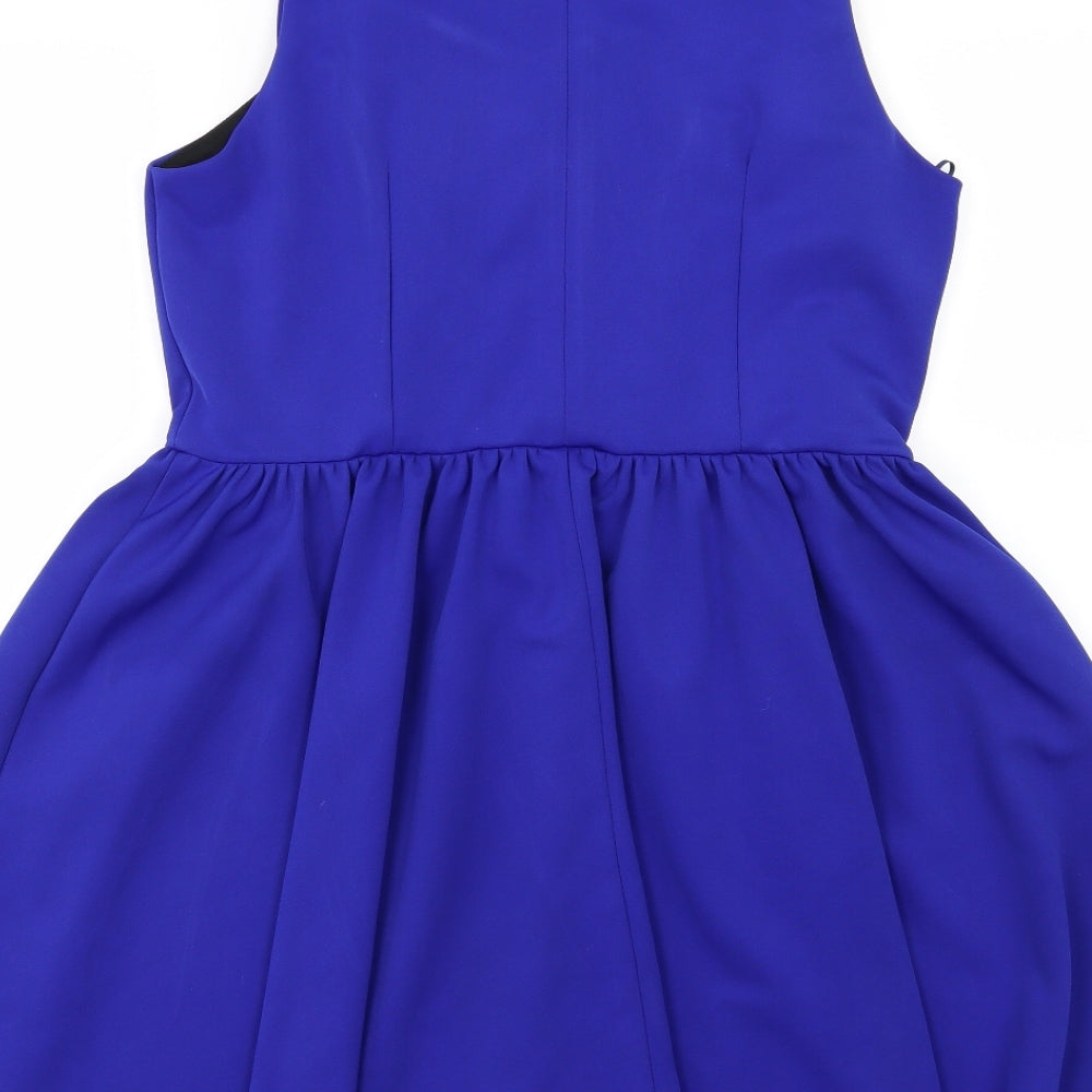 River Island Womens Blue   Skater Dress  Size 16