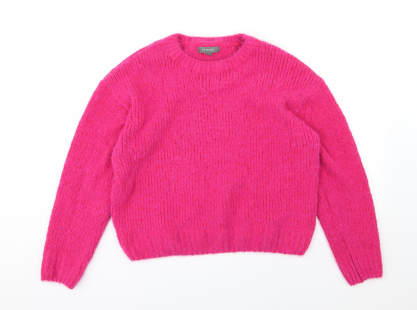Primark Womens Pink  Knit Pullover Jumper Size M