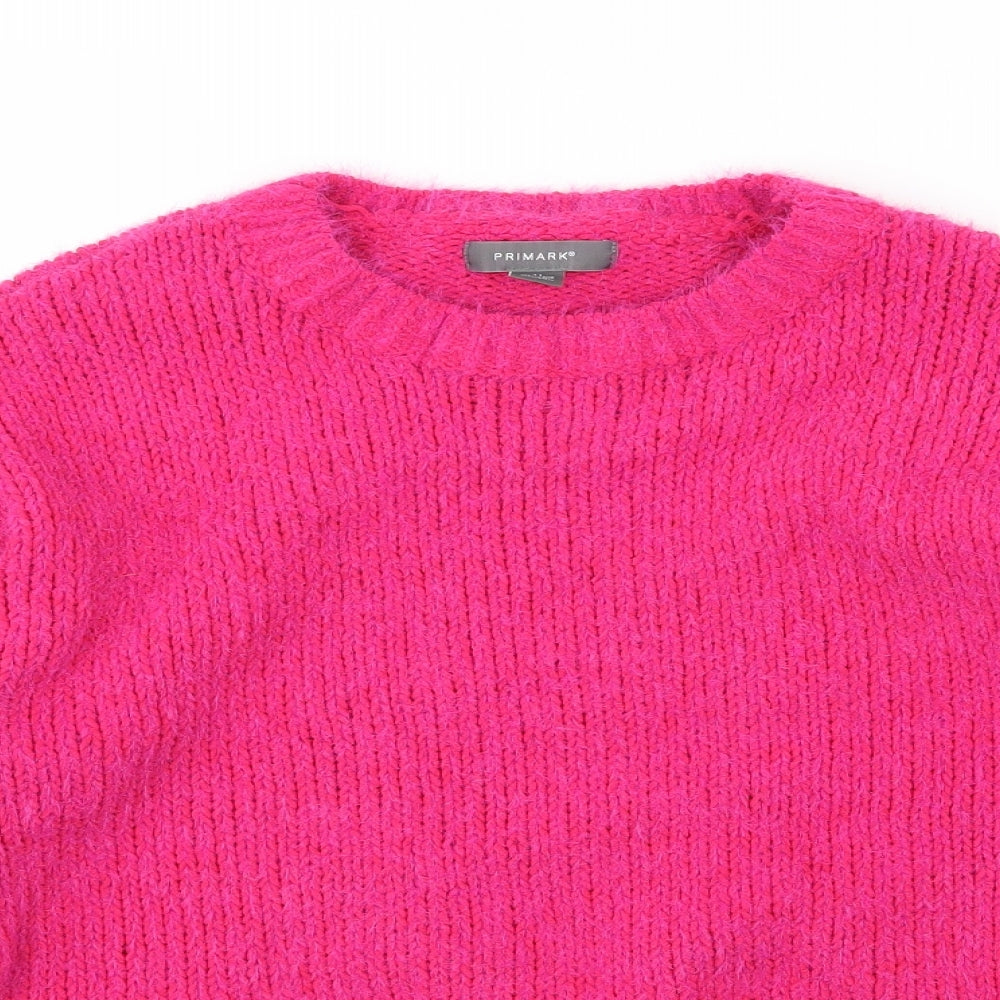 Primark Womens Pink  Knit Pullover Jumper Size M