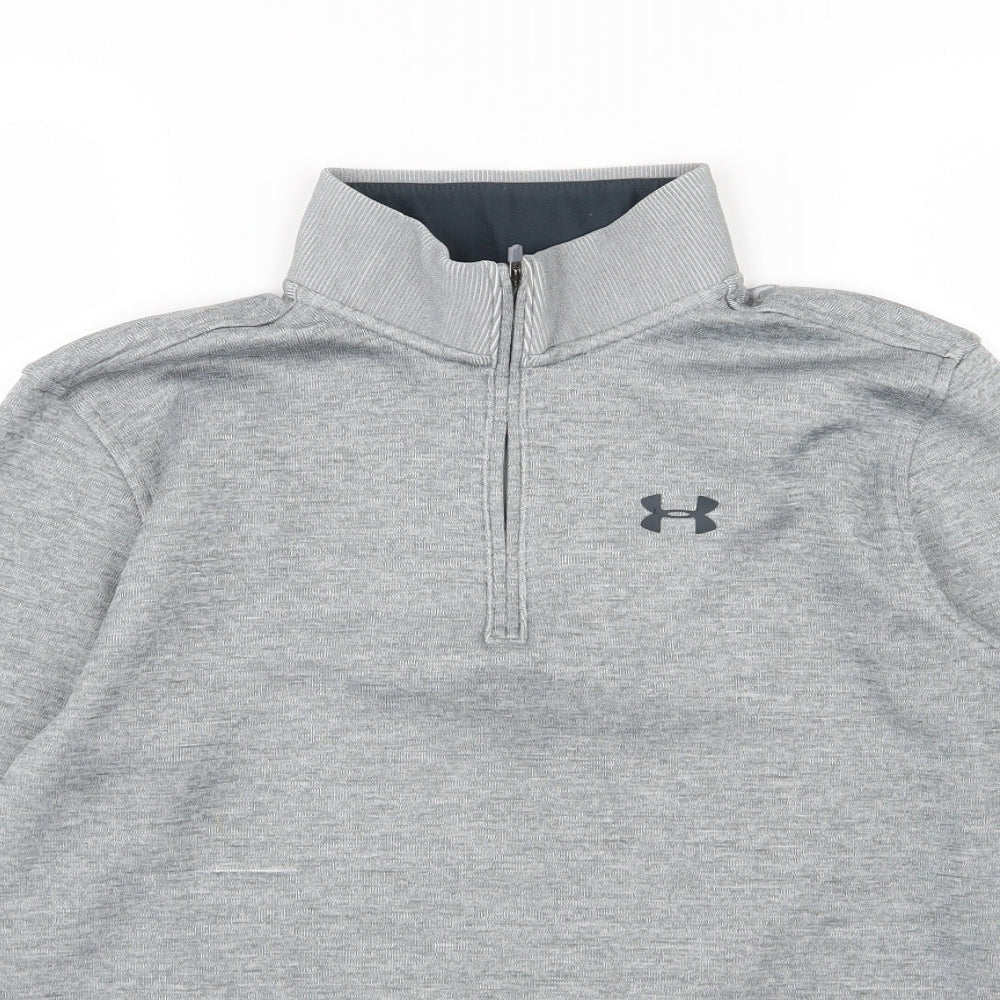 Under armour Boys Grey  Jersey Pullover Sweatshirt Size XL