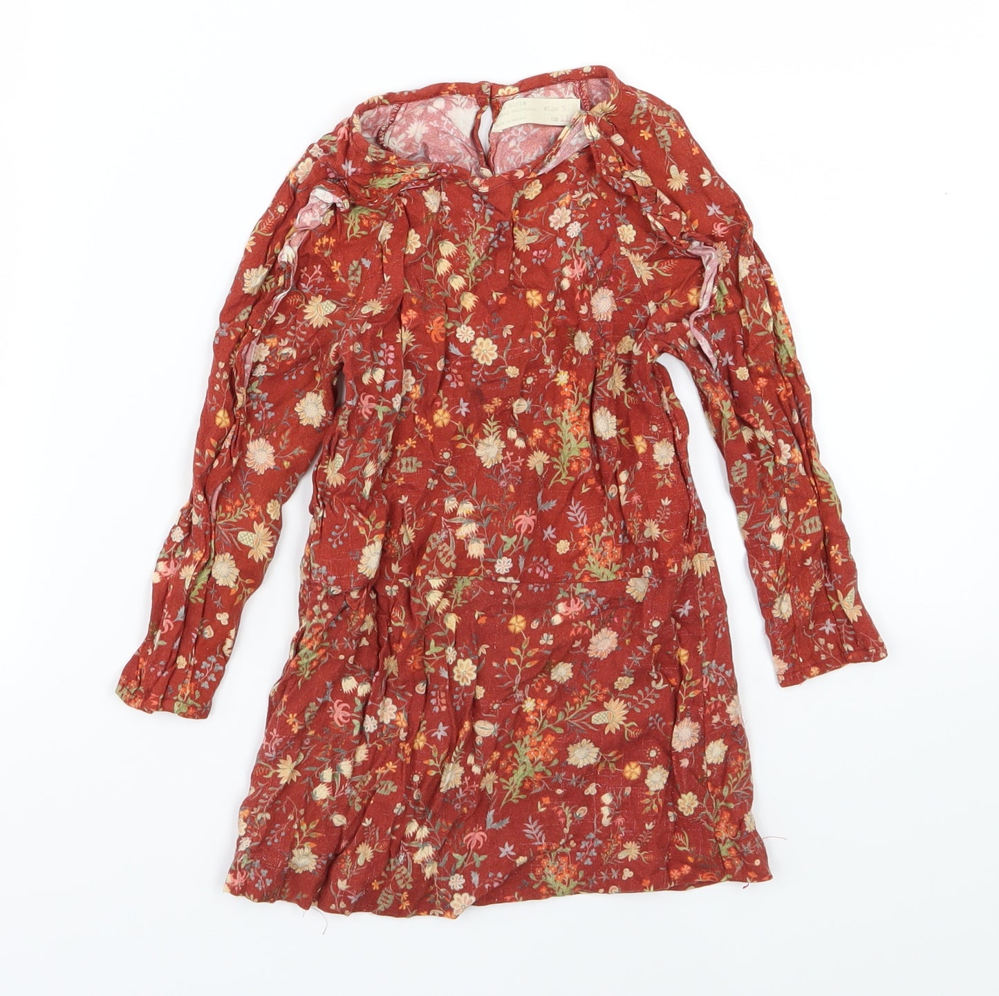Zara Girls Brown Floral  A-Line  Size 5 Years