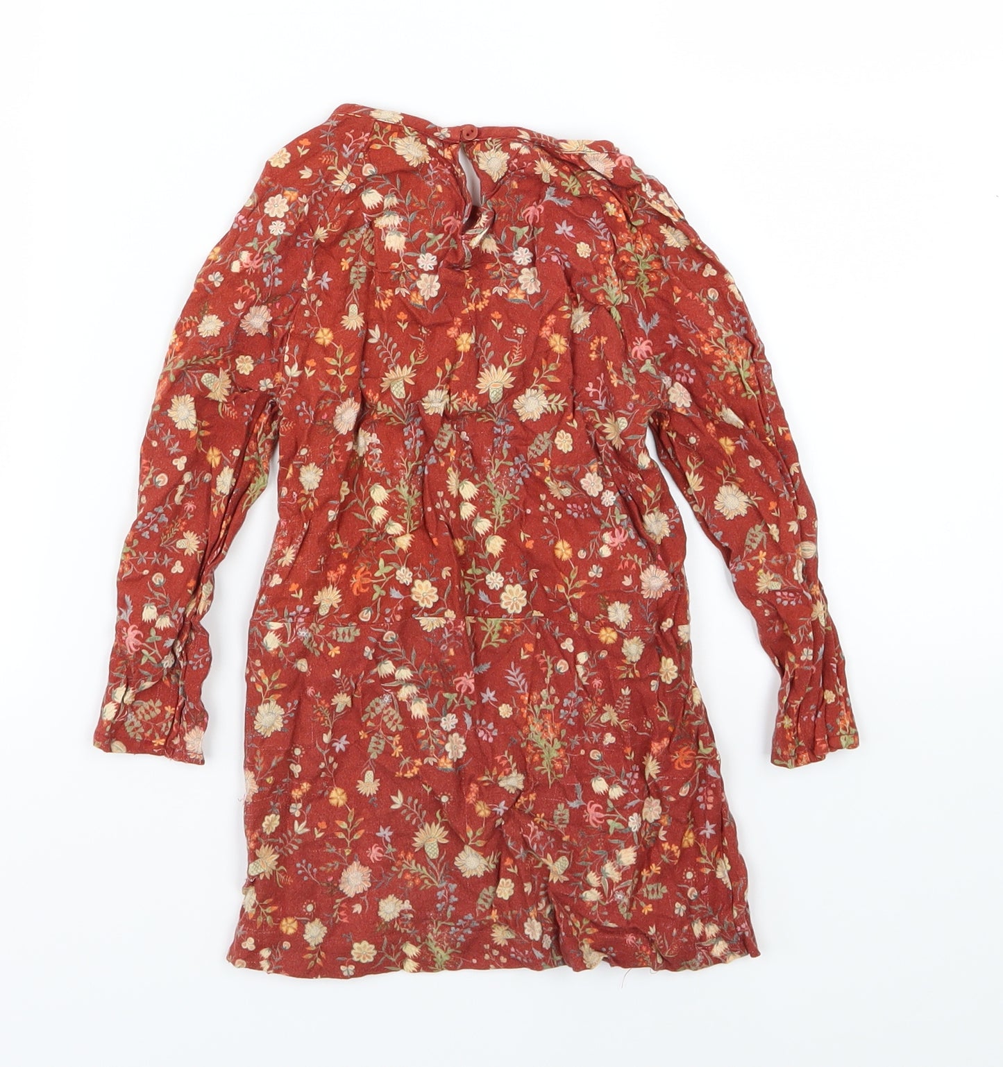 Zara Girls Brown Floral  A-Line  Size 5 Years
