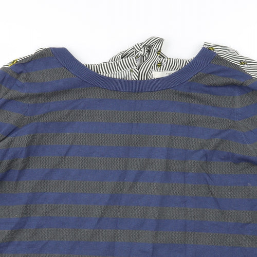 NEXT Womens Multicoloured Striped Knit Pullover Jumper Size 14