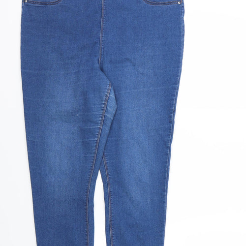 Papaya Womens Blue  Denim Jegging Jeans Size 16 L27 in